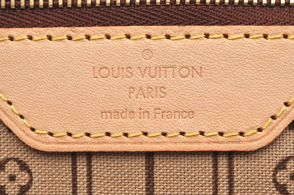 Authentic Louis Vuitton Monogram Neverfull MM Shoulder Tote Bag M40156 LV K4141