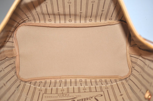 Authentic Louis Vuitton Monogram Neverfull MM Shoulder Tote Bag M40156 LV K4141