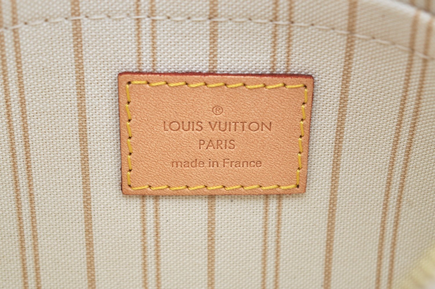 Authentic Louis Vuitton Damier Azur Neverfull Pouch Purse Clutch LV K4385