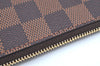 Authentic Louis Vuitton Damier Neverfull Pouch Purse Clutch Bag LV K4387