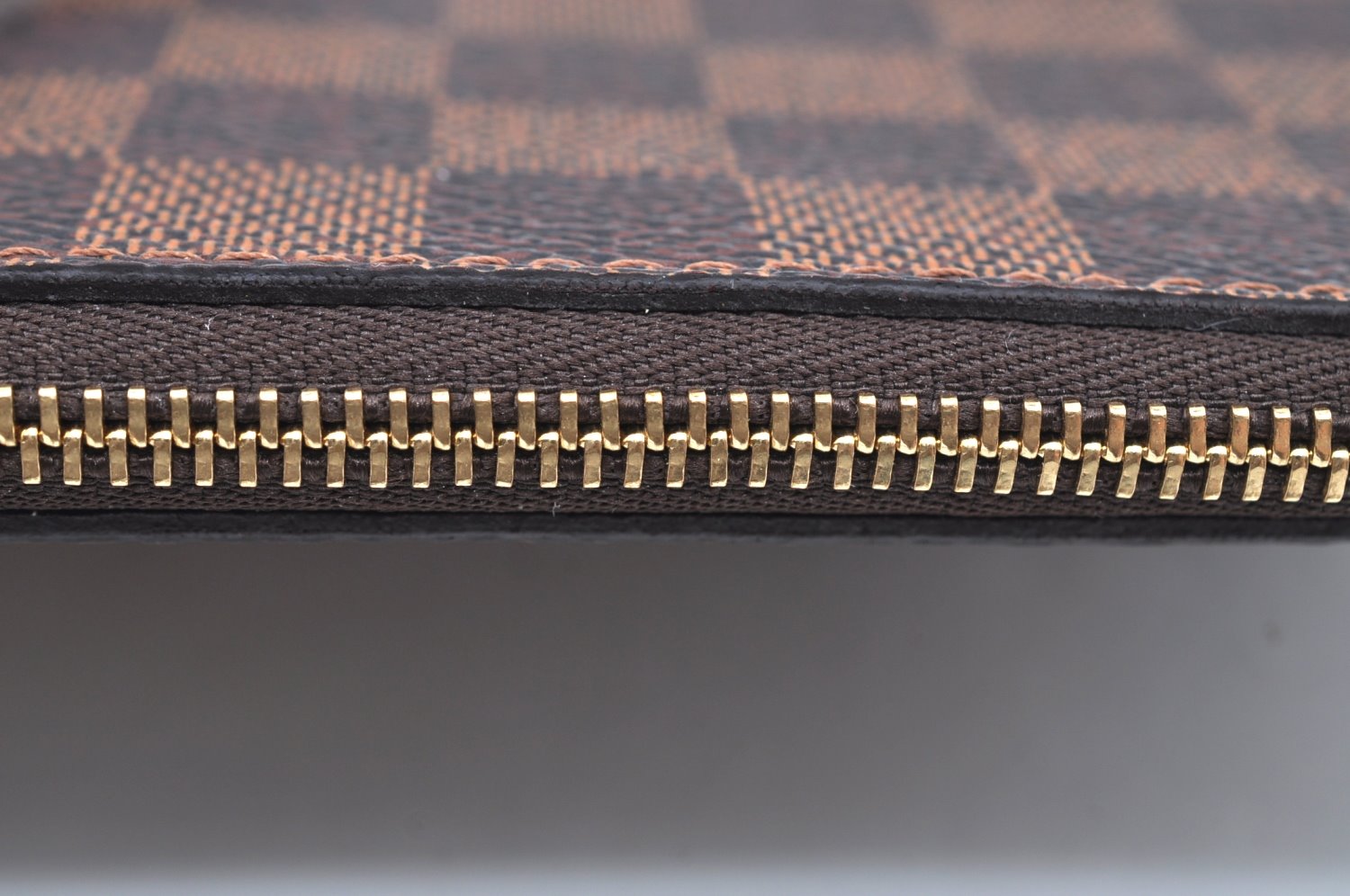 Authentic Louis Vuitton Damier Neverfull Pouch Purse Clutch Bag LV K4387