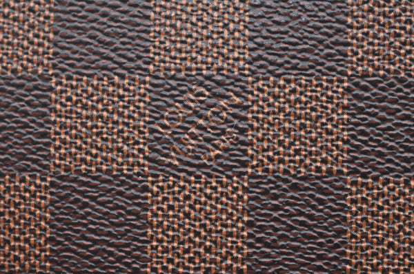 Authentic Louis Vuitton Damier Neverfull Pouch Purse Clutch Bag LV K4388