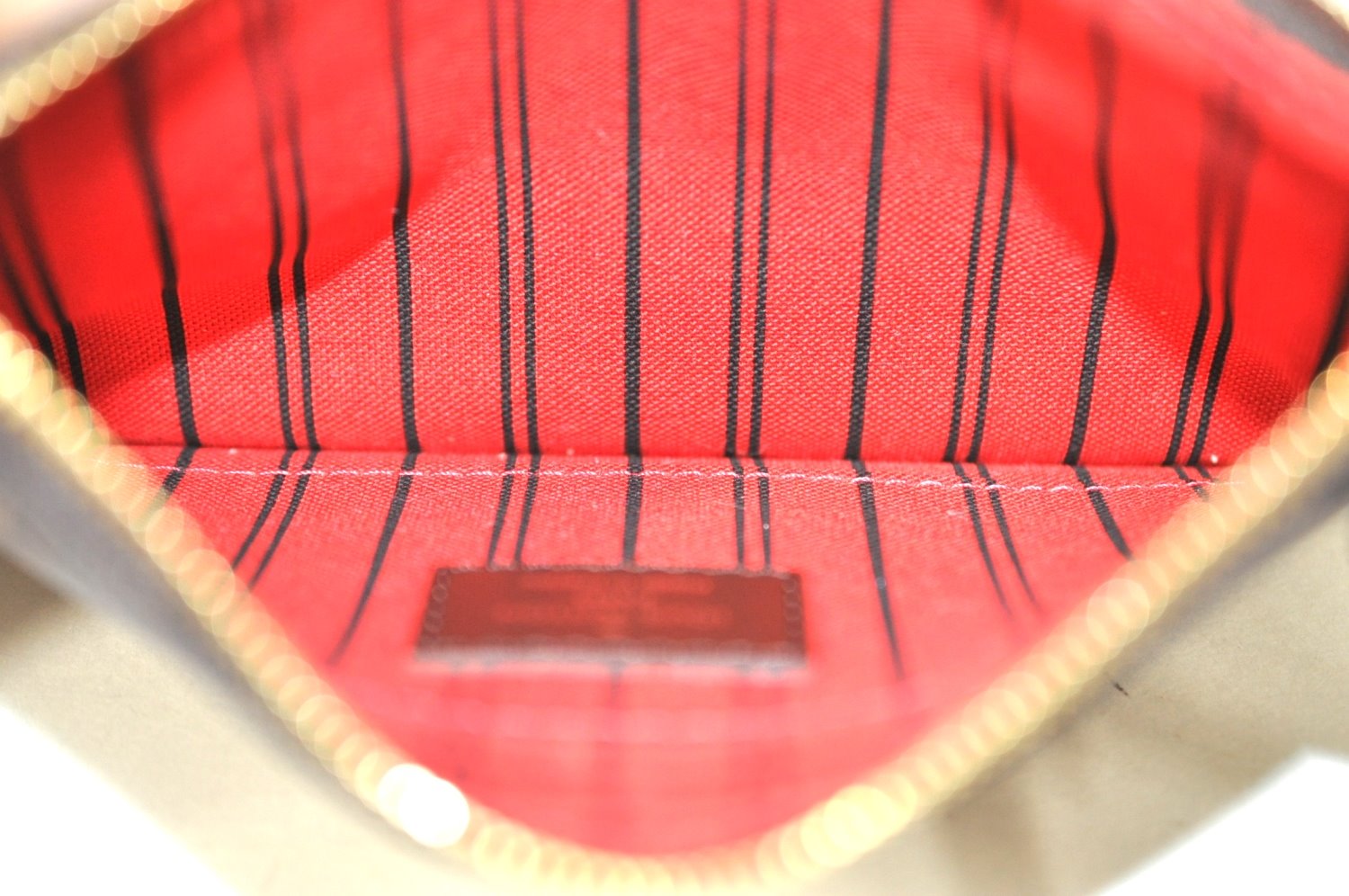 Authentic Louis Vuitton Damier Neverfull Pouch Purse Clutch Bag LV K4390