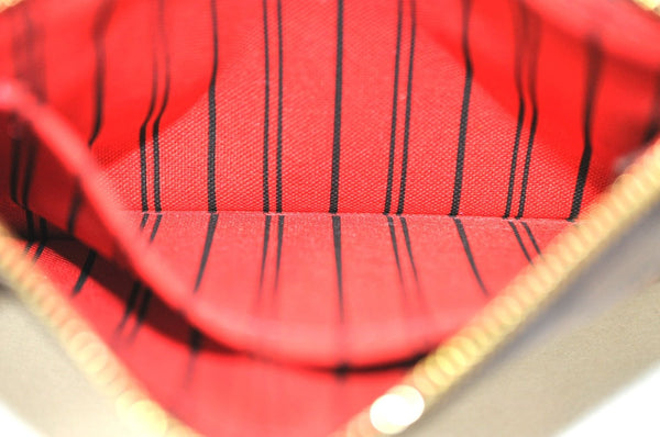 Authentic Louis Vuitton Damier Neverfull Pouch Purse Clutch Bag LV K4390