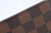 Authentic Louis Vuitton Damier Neverfull Pouch Purse Clutch Bag LV K4391