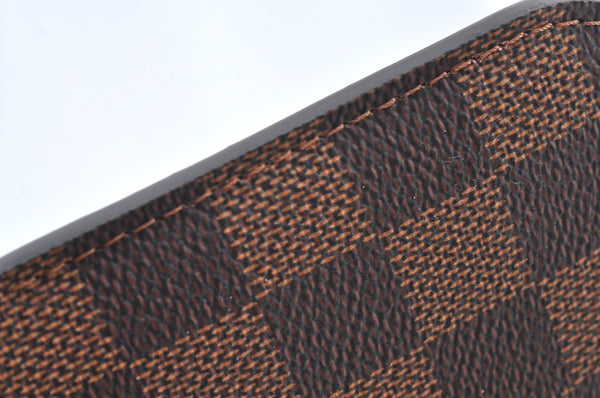 Authentic Louis Vuitton Damier Neverfull Pouch Purse Clutch Bag LV K4391