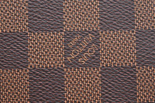 Authentic Louis Vuitton Damier Neverfull Pouch Purse Clutch Bag LV K4391