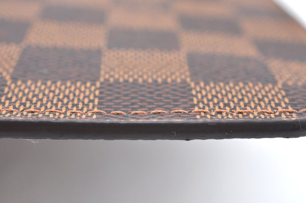 Authentic Louis Vuitton Damier Neverfull Pouch Purse Clutch Bag LV K4391