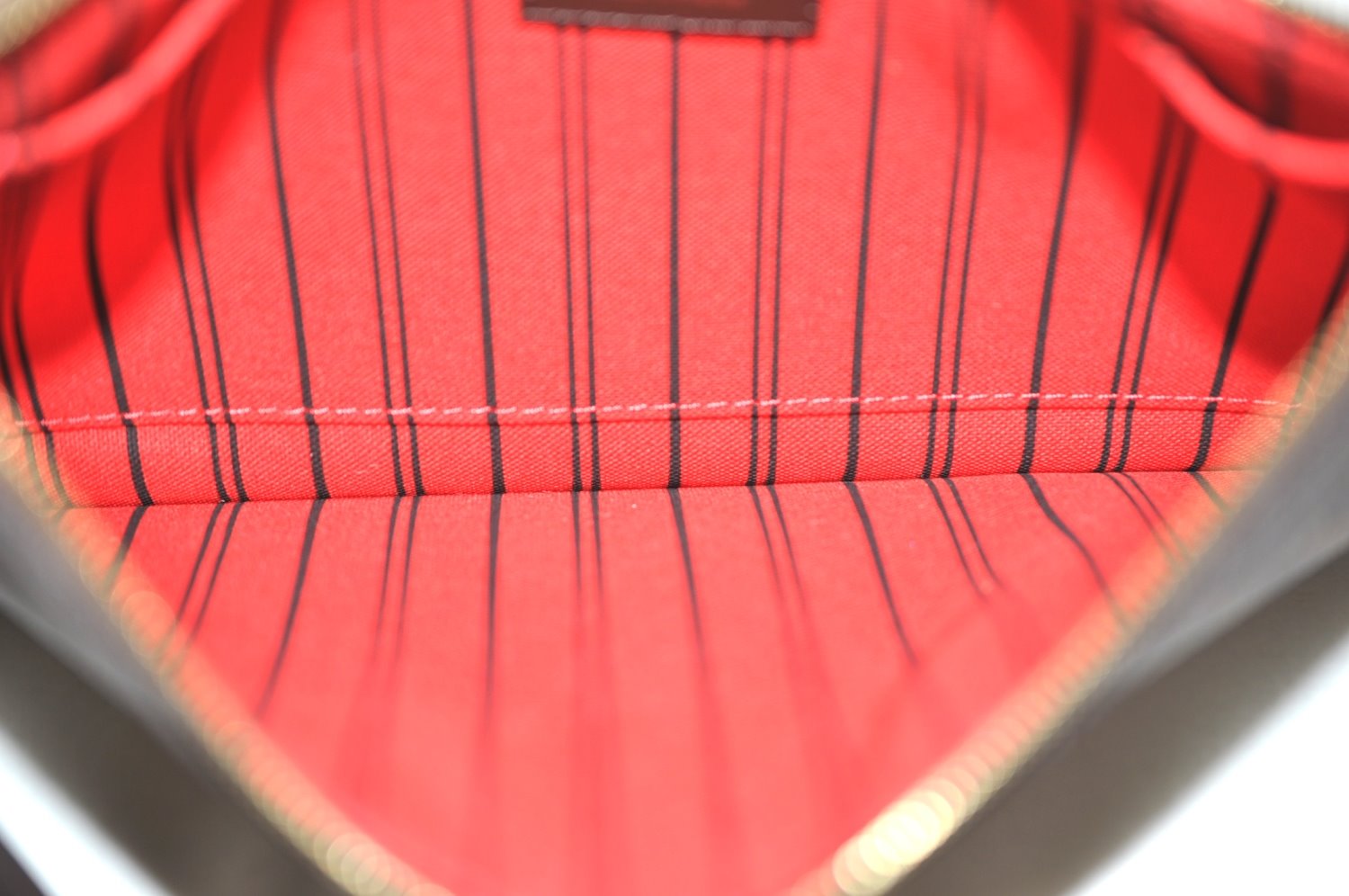 Authentic Louis Vuitton Damier Neverfull Pouch Purse Clutch Bag LV K4391