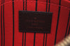 Authentic Louis Vuitton Damier Neverfull Pouch Purse Clutch Bag LV K4393
