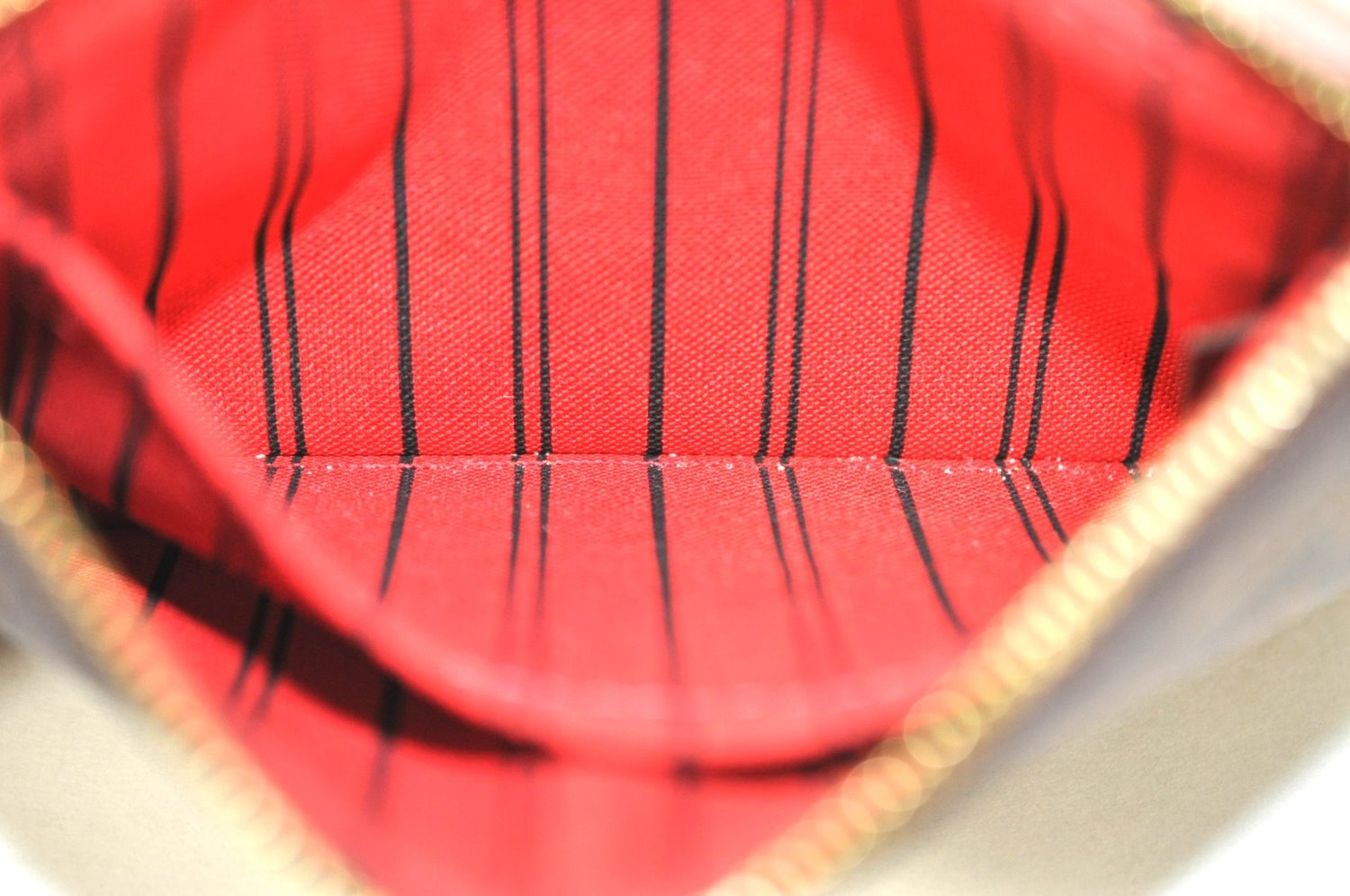 Authentic Louis Vuitton Damier Neverfull Pouch Purse Clutch Bag LV K4393