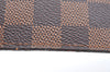 Authentic Louis Vuitton Damier Neverfull Pouch Purse Clutch Bag LV K4395