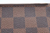 Authentic Louis Vuitton Damier Neverfull Pouch Purse Clutch Bag LV K4395