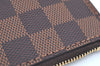 Authentic Louis Vuitton Damier Neverfull Pouch Purse Clutch Bag LV K4396