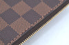 Authentic Louis Vuitton Damier Neverfull Pouch Purse Clutch Bag LV K4396