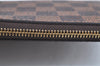 Authentic Louis Vuitton Damier Neverfull Pouch Purse Clutch Bag LV K4396