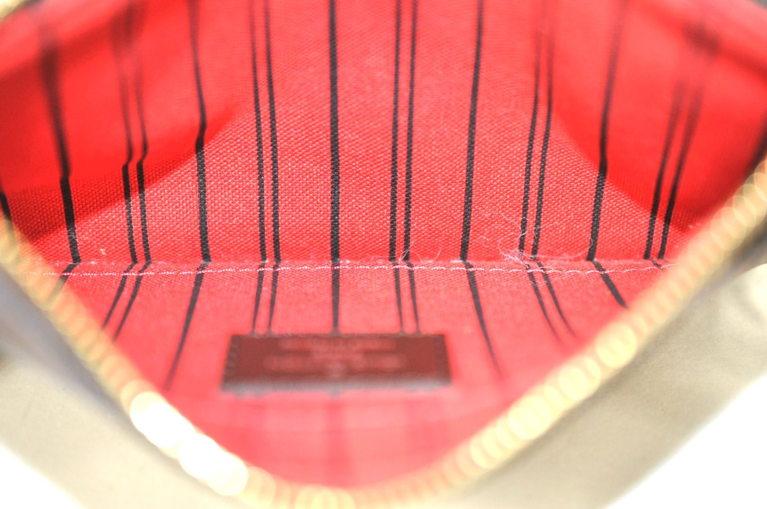 Authentic Louis Vuitton Damier Neverfull Pouch Purse Clutch Bag LV K4396