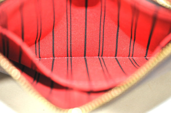 Authentic Louis Vuitton Damier Neverfull Pouch Purse Clutch Bag LV K4396