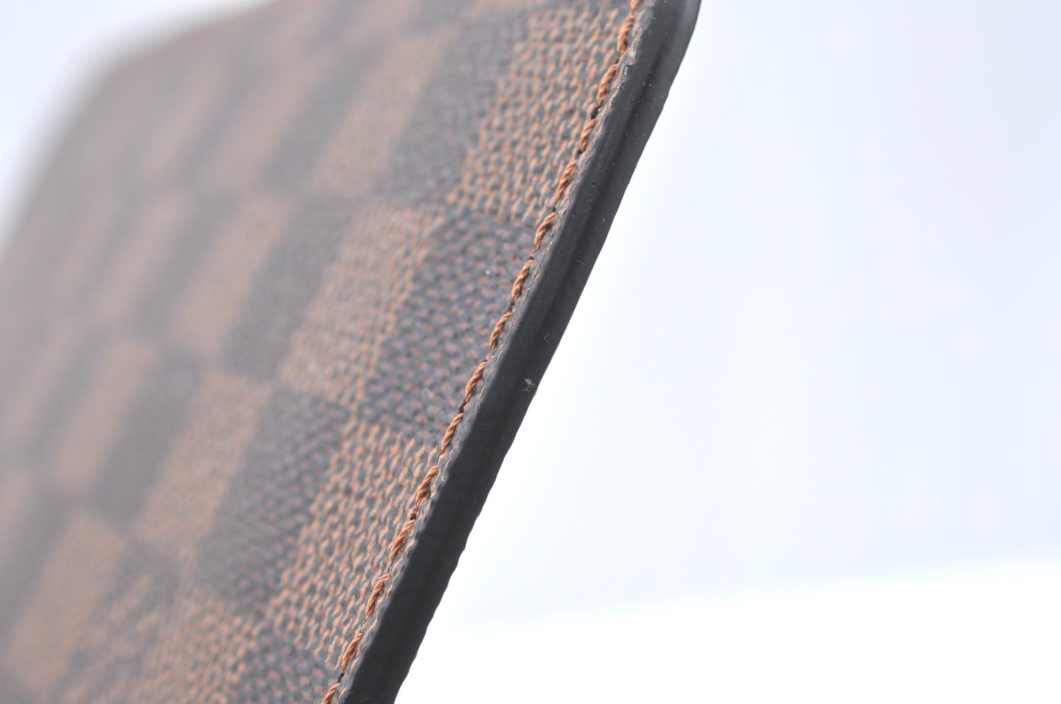 Authentic Louis Vuitton Damier Neverfull Pouch Purse Clutch Bag LV K4398