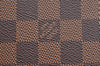Authentic Louis Vuitton Damier Neverfull Pouch Purse Clutch Bag LV K4398