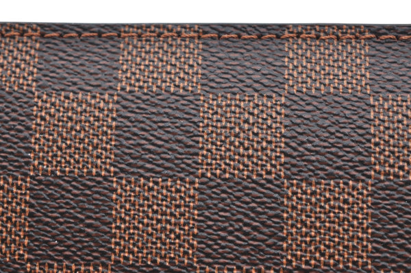 Authentic Louis Vuitton Damier Neverfull Pouch Purse Clutch Bag LV K4398