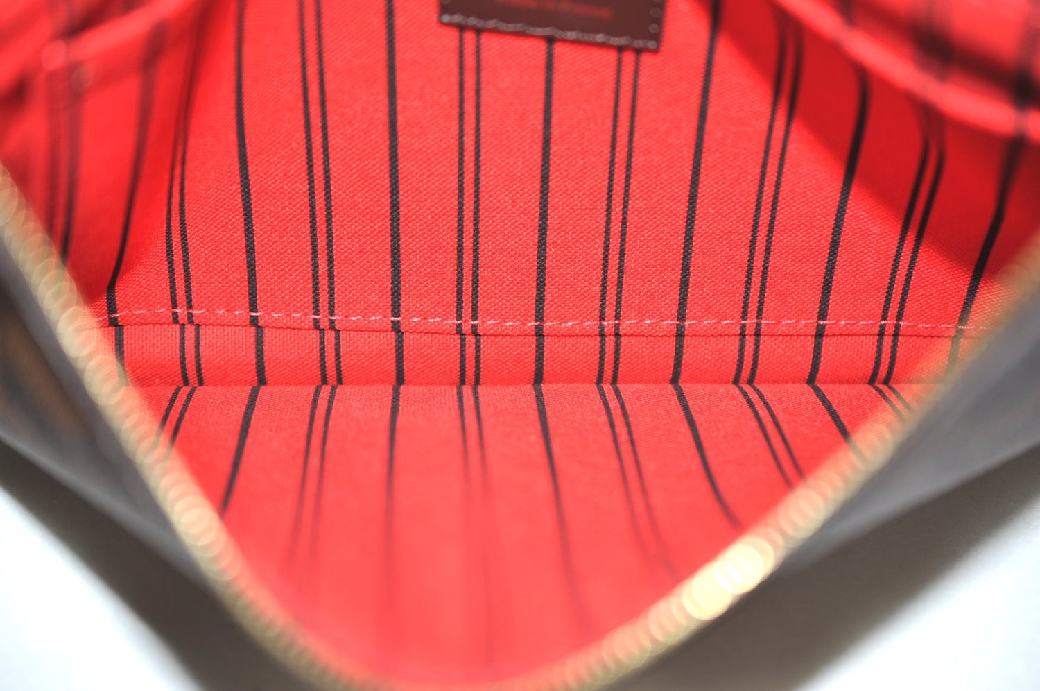 Authentic Louis Vuitton Damier Neverfull Pouch Purse Clutch Bag LV K4398