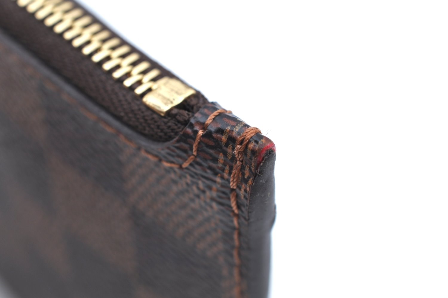 Authentic Louis Vuitton Damier Neverfull Pouch Purse Clutch Bag LV K4399