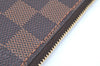 Authentic Louis Vuitton Damier Neverfull Pouch Purse Clutch Bag LV K4399