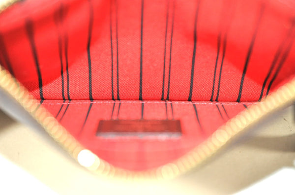 Authentic Louis Vuitton Damier Neverfull Pouch Purse Clutch Bag LV K4399