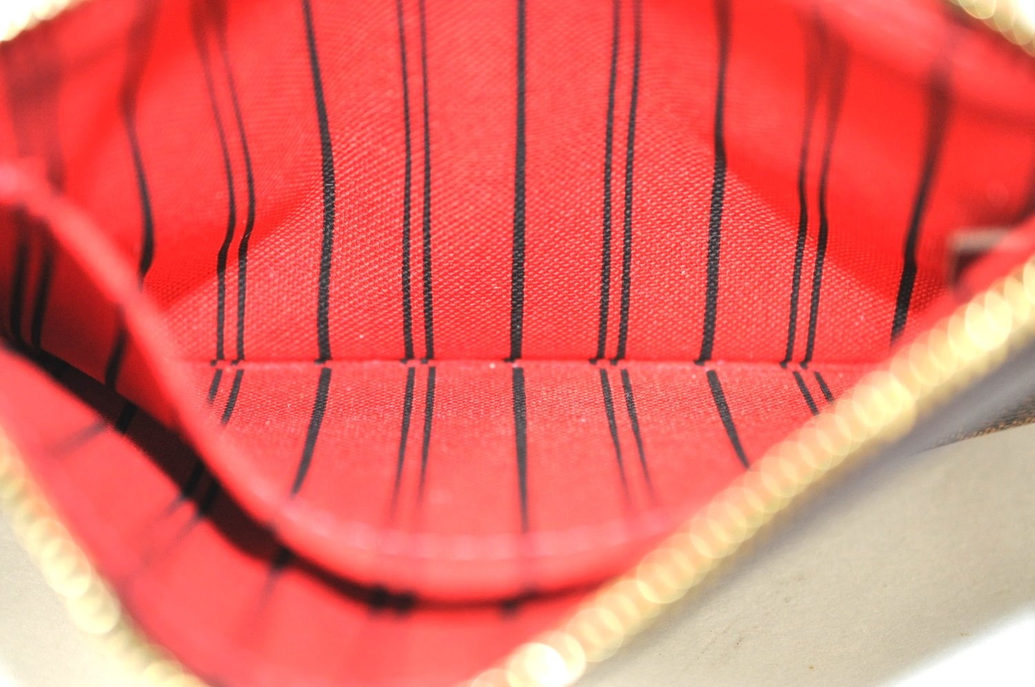 Authentic Louis Vuitton Damier Neverfull Pouch Purse Clutch Bag LV K4399