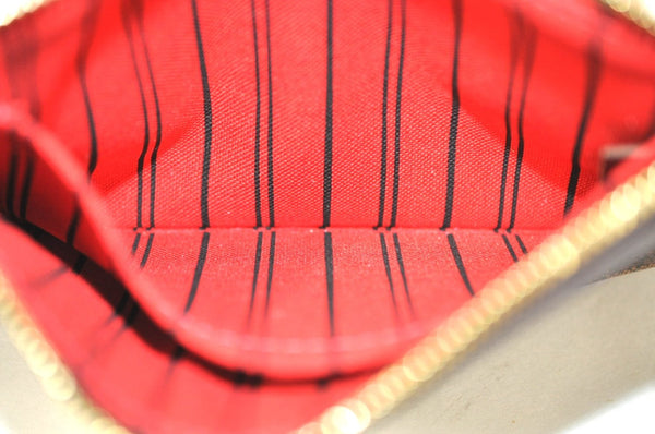 Authentic Louis Vuitton Damier Neverfull Pouch Purse Clutch Bag LV K4399