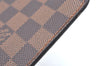 Authentic Louis Vuitton Damier Neverfull Pouch Purse Clutch Bag LV K4401
