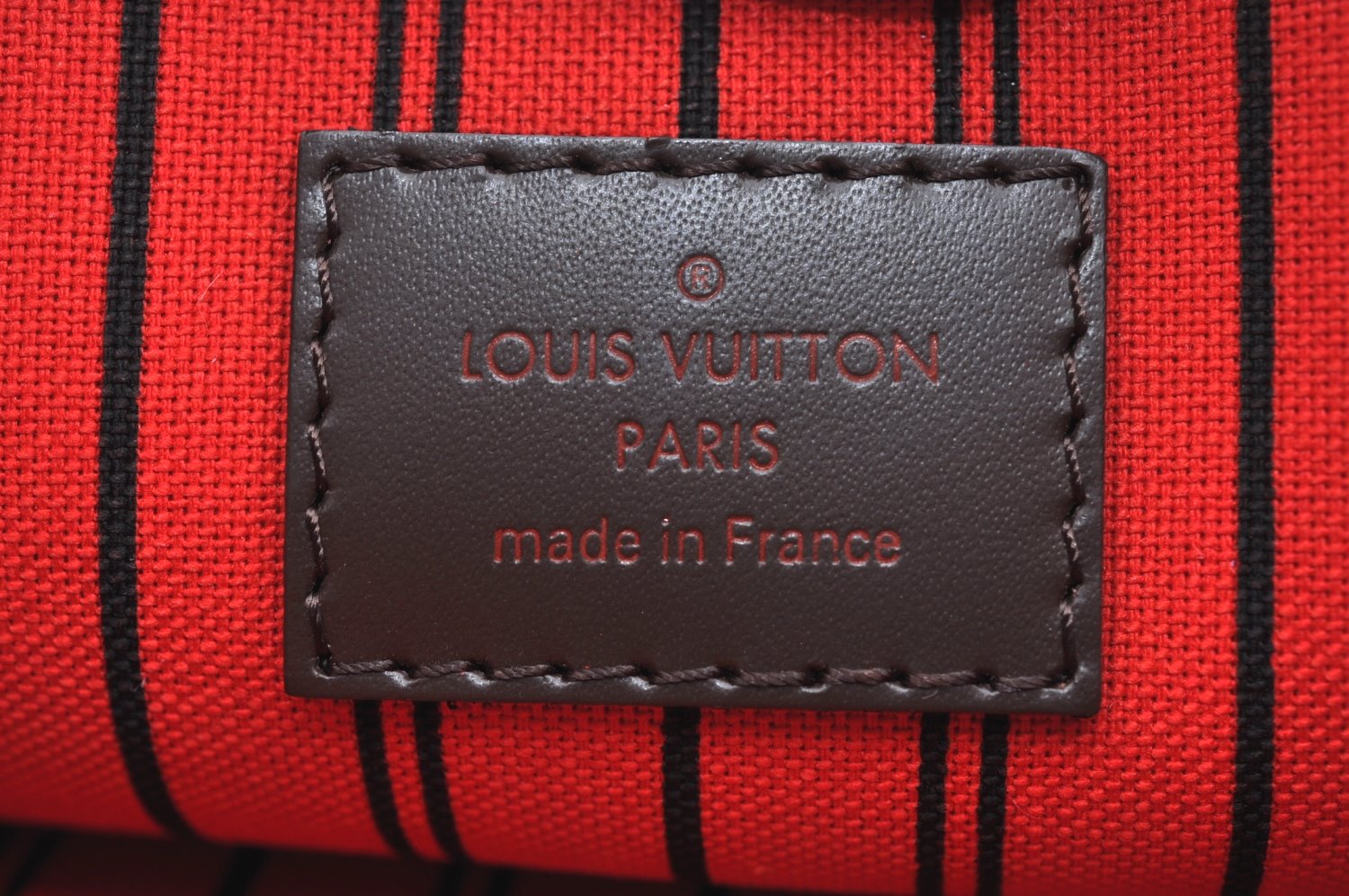 Authentic Louis Vuitton Damier Neverfull Pouch Purse Clutch Bag LV K4401