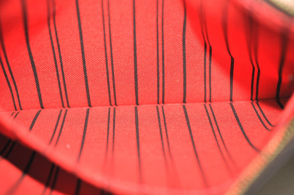 Authentic Louis Vuitton Damier Neverfull Pouch Purse Clutch Bag LV K4401