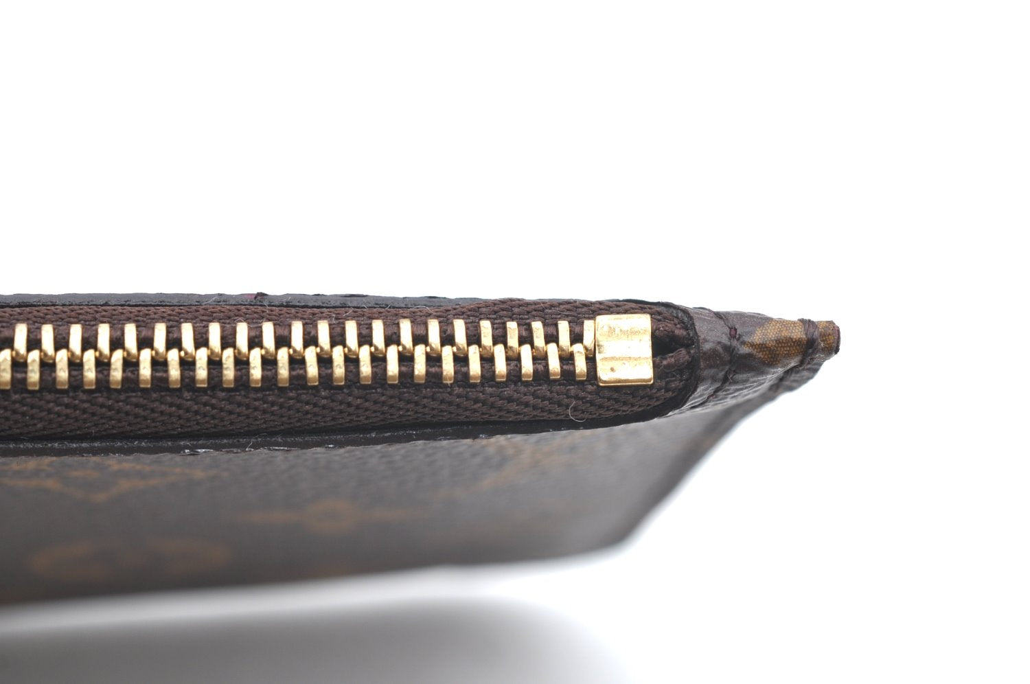 Authentic Louis Vuitton Monogram Neverfull Pouch Purse Clutch Bag Pink LV K4402