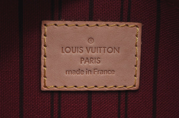 Authentic Louis Vuitton Monogram Neverfull Pouch Purse Clutch Bag Pink LV K4402