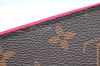 Authentic Louis Vuitton Monogram Neverfull Pouch Purse Clutch Bag Pink LV K4404