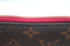Authentic Louis Vuitton Monogram Neverfull Pouch Purse Clutch Bag Pink LV K4405