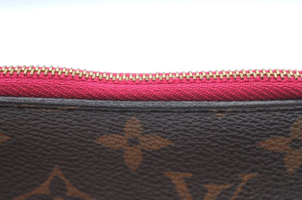 Authentic Louis Vuitton Monogram Neverfull Pouch Purse Clutch Bag Pink LV K4405