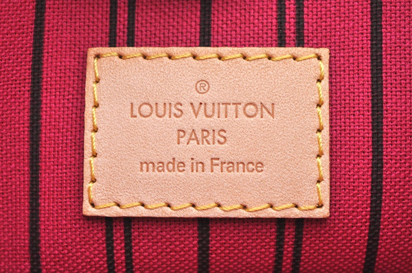 Authentic Louis Vuitton Monogram Neverfull Pouch Purse Clutch Bag Pink LV K4405
