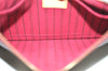 Authentic Louis Vuitton Monogram Neverfull Pouch Purse Clutch Bag Purple K4407