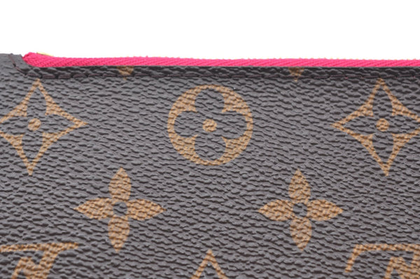 Authentic Louis Vuitton Monogram Neverfull Pouch Purse Clutch Bag Pink LV K4408