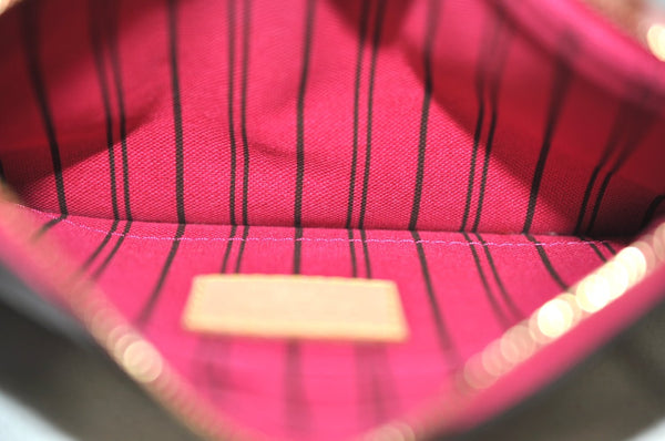 Authentic Louis Vuitton Monogram Neverfull Pouch Purse Clutch Bag Pink LV K4408