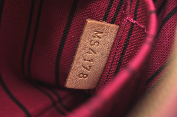 Authentic Louis Vuitton Monogram Neverfull Pouch Purse Clutch Bag Pink LV K4408