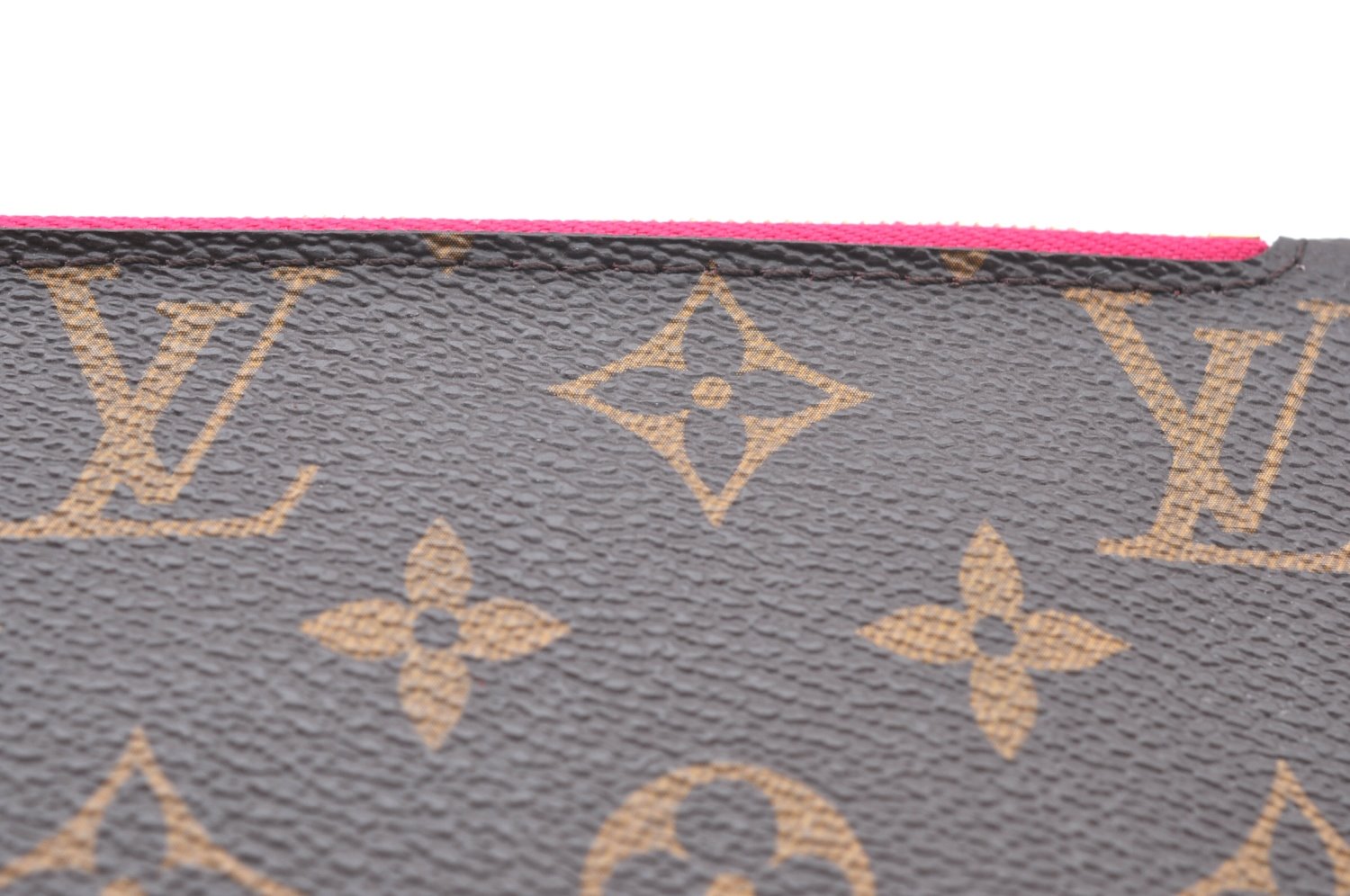 Authentic Louis Vuitton Monogram Neverfull Pouch Purse Clutch Bag Pink LV K4409