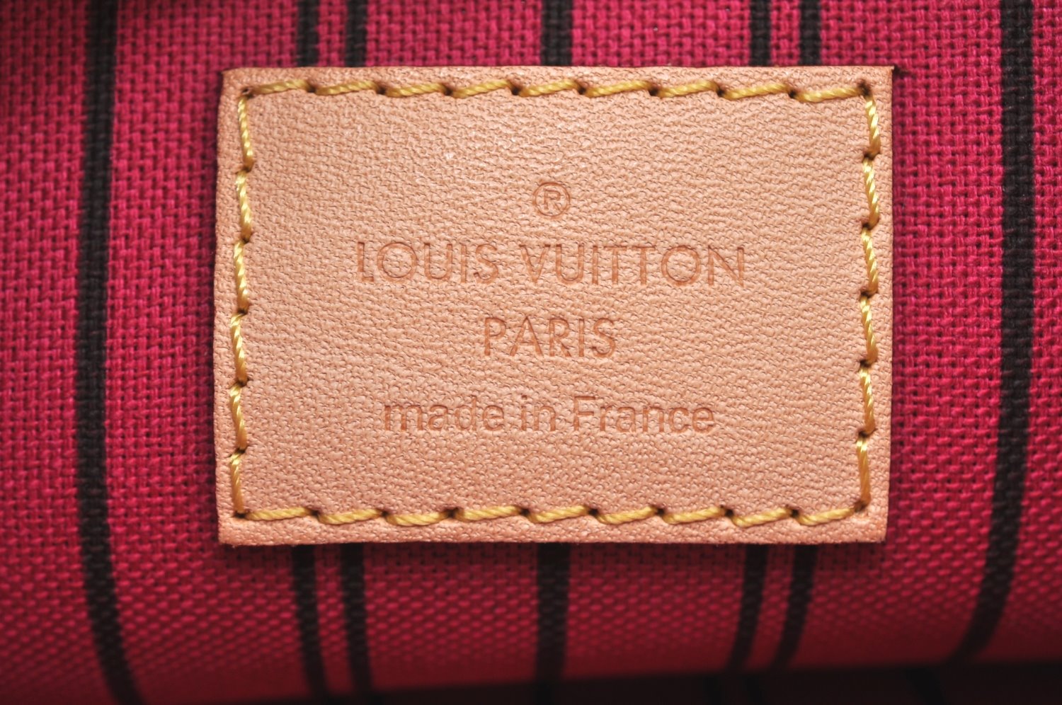 Authentic Louis Vuitton Monogram Neverfull Pouch Purse Clutch Bag Pink LV K4409