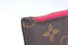 Authentic Louis Vuitton Monogram Neverfull Pouch Purse Clutch Bag Pink LV K4410
