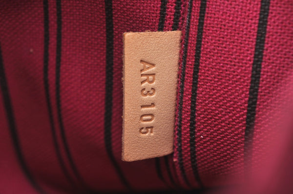 Authentic Louis Vuitton Monogram Neverfull Pouch Purse Clutch Bag Pink LV K4410