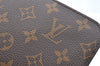 Authentic Louis Vuitton Monogram Neverfull Pouch Purse Clutch Bag LV K4411