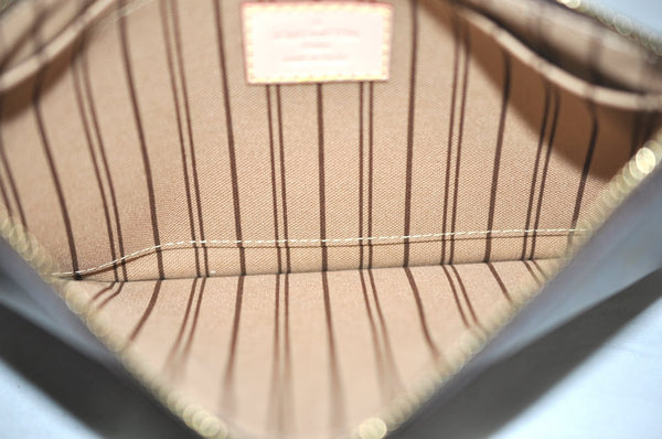 Authentic Louis Vuitton Monogram Neverfull Pouch Purse Clutch Bag LV K4419